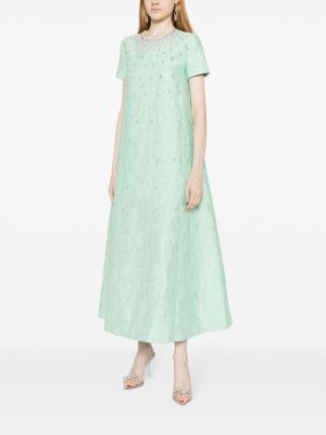 Křišťálové večerní šaty Huishan Zhang zelené