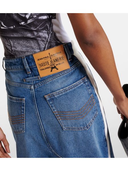 Bavlněné džínová sukně Jean Paul Gaultier