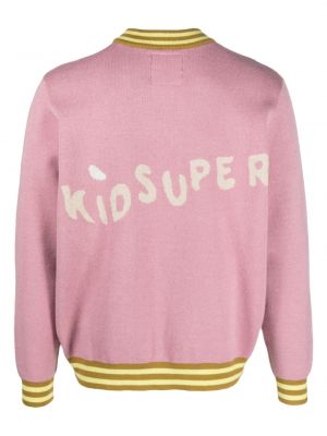 Sweatshirt mit print mit rundem ausschnitt Kidsuper pink