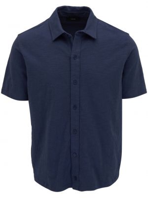 Памучна риза Vince синьо