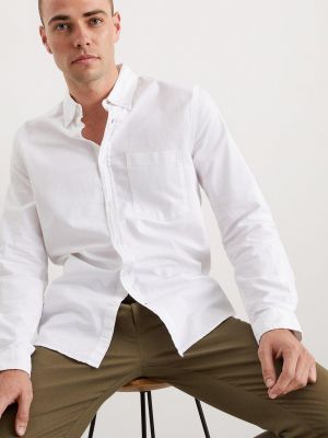 Рубашка с длинным рукавом с карманами Burton белая