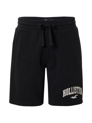 Teplákové nohavice Hollister čierna
