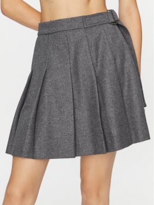 Plisované mini sukně Weekend Max Mara šedé