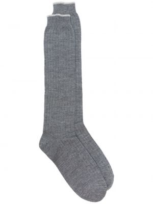 Pletené ponožky Eleventy sivá