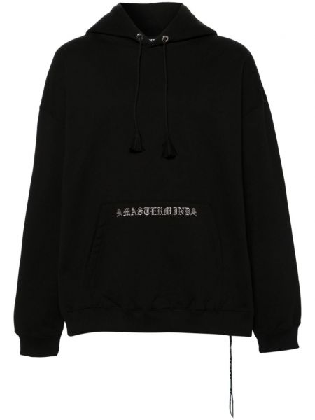 Medvilninis džemperis su gobtuvu Mastermind Japan juoda