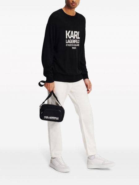 Pull en laine Karl Lagerfeld noir