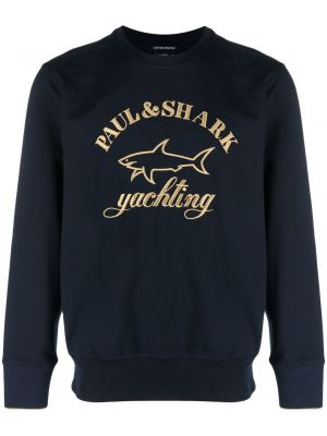 Siuvinėtas džemperis Paul & Shark mėlyna