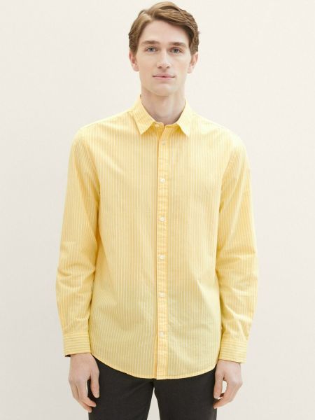 Рубашка в полоску Tom Tailor желтая