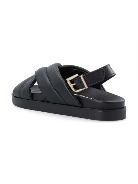 Kožené sandály Bianco černé