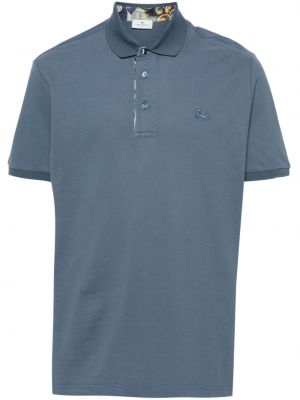 Polo marškinėliai Etro mėlyna