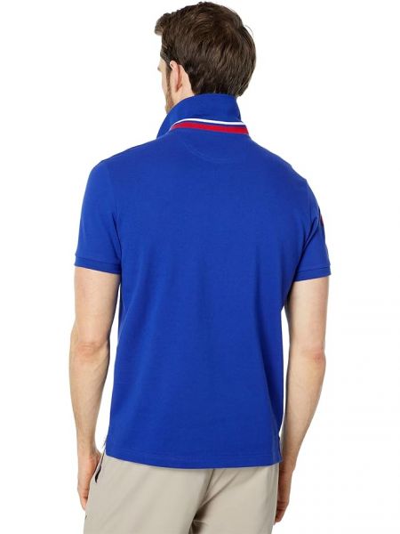 Рубашка слим с коротким рукавом U.s. Polo Assn. синяя