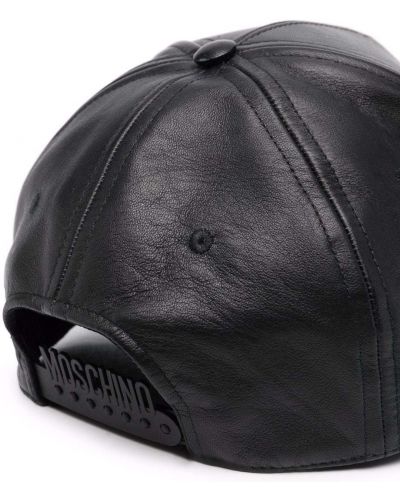 Gorra con estampado Moschino negro