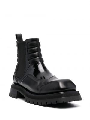 Prošívané kotníkové boty Balmain černé