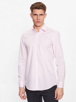 Риза slim Boss розово