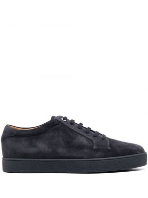 Semsket skinn sneakers John Lobb blå