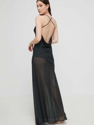 Черное длинное платье Trussardi