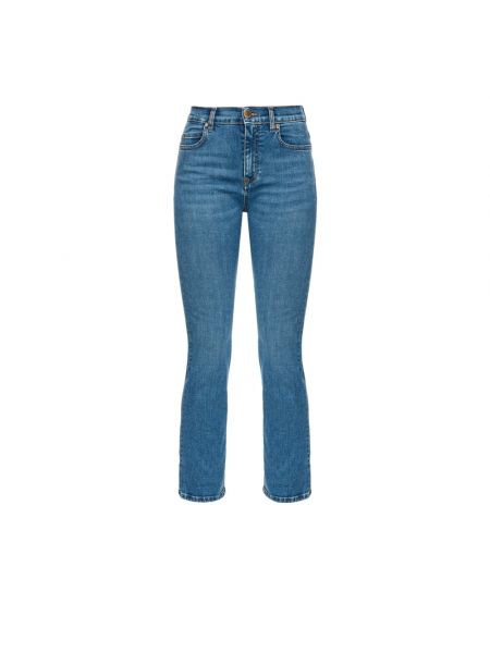Retro bootcut jeans ausgestellt Pinko blau