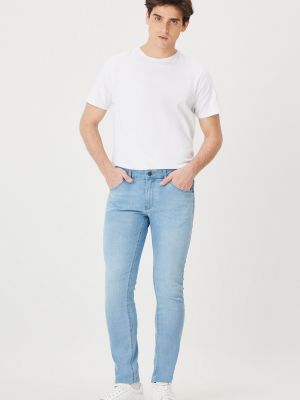 Niebieskie jeansy skinny slim fit bawełniane Ac&co / Altınyıldız Classics
