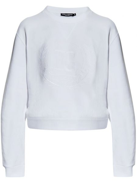 Broderet sweatshirt Dolce & Gabbana hvid