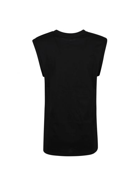 Camiseta de algodón Balmain negro