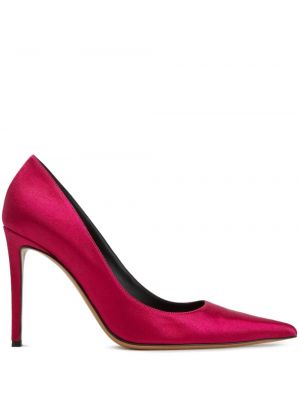 Сатенени полуотворени обувки Alexandre Vauthier розово