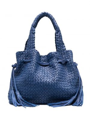 Плетени шопинг чанта P.a.r.o.s.h. синьо