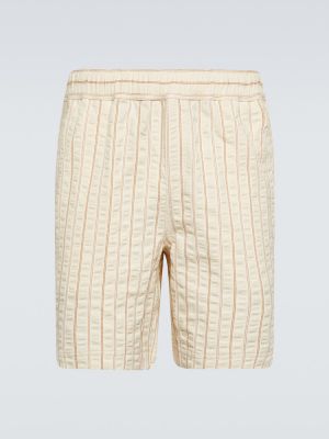 Pantalones cortos de algodón a rayas Orlebar Brown