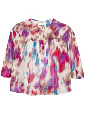 Блуза с tie-dye ефект Marant Etoile бежово