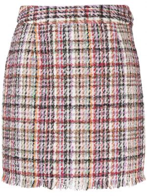 Tweed mini skjørt Essentiel Antwerp lilla