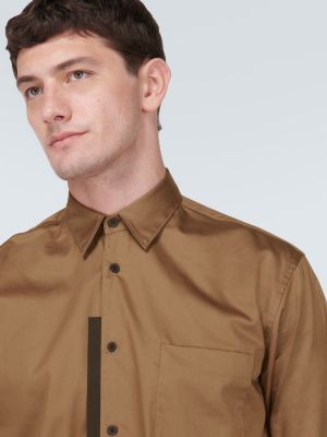 Camisa de algodón Gr10k marrón