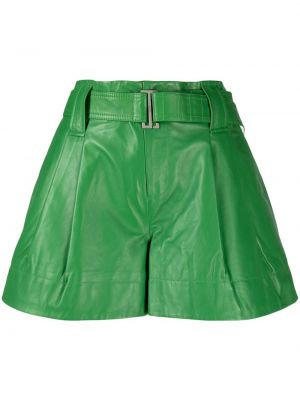 Shorts plissées Ganni vert