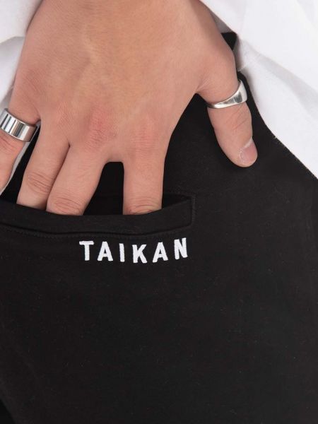 Pantaloni scurți din bumbac Taikan negru