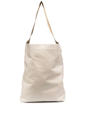 Oversized usnjena torbica za čez ramo Uma Wang bela