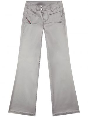 Pantaloni a vita bassa Diesel grigio