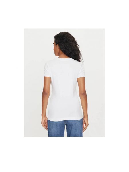 Camiseta de algodón Guess blanco