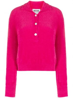 Polo avec manches longues Moschino Jeans rose