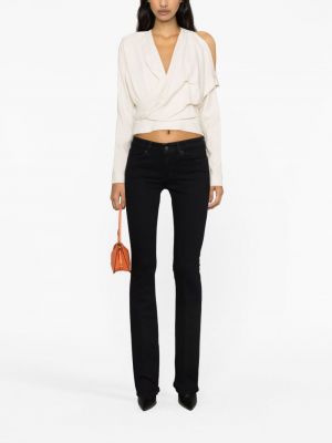 Zvonové džíny s nízkým pasem Dondup černé