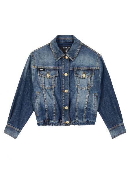 Denimjakke for piger Balmain Kids blå