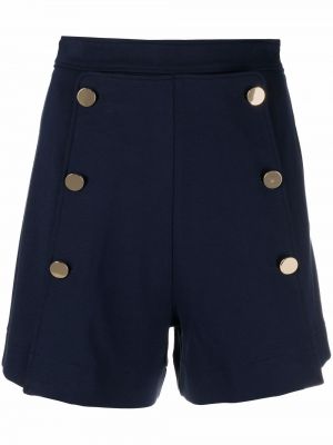 Pantalones cortos de cintura alta con botones See By Chloé azul