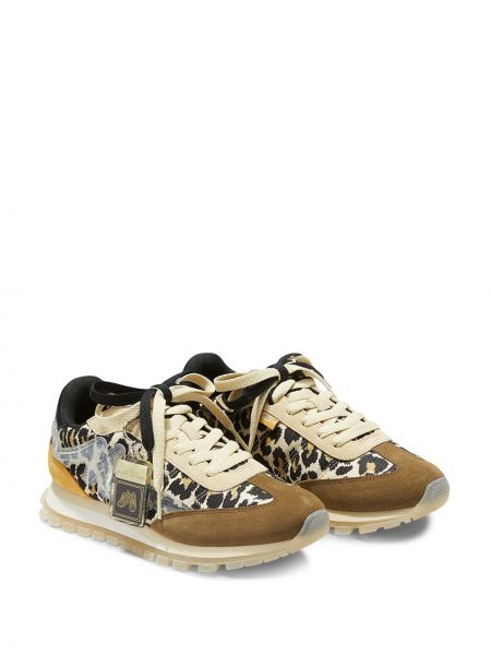Zapatillas leopardo Marc Jacobs marrón