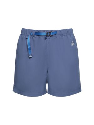 Kratke hlače iz najlona Nike modra