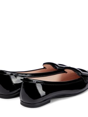 Lakované kožené loafers Roger Vivier černé