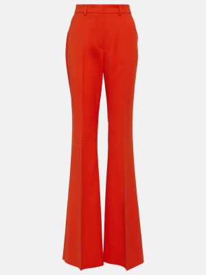 Βαμβακερό παντελόνι σε φαρδιά γραμμή Sportmax πορτοκαλί