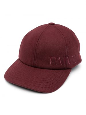 Siuvinėtas kepurė su snapeliu Patou raudona