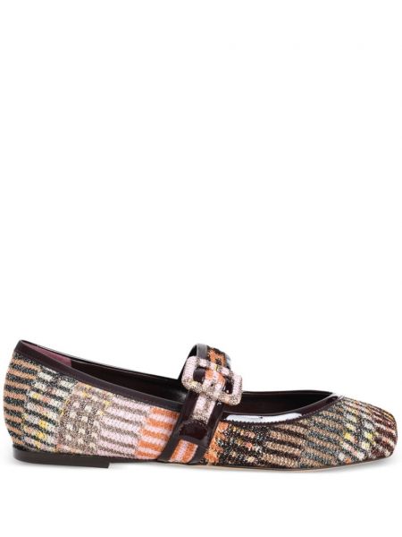 Ballerinaer Missoni brun