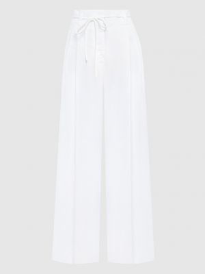 Белые льняные брюки Peserico