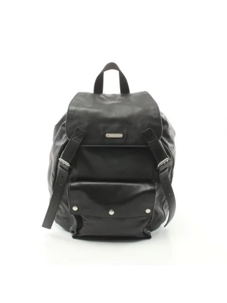Plecak skórzany retro Yves Saint Laurent Vintage czarny