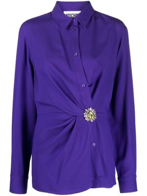 Košeľa Moschino fialová