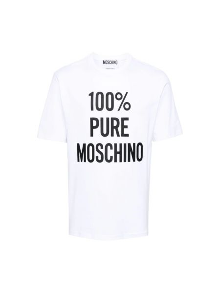 Hemd mit print Moschino weiß