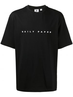 Camiseta con estampado Daily Paper negro